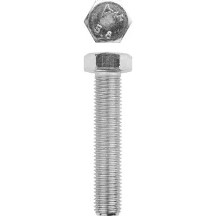 Болт ЗУБР &quot;МАСТЕР&quot; с шестигранной головкой, ГОСТ 7798-70, класс прочности 5.8, оцинкованный, M16x70мм, 5кг 303080-16-070 купить в Магнитогорске