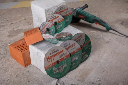 Круг отрезной HAMMER 125х1.6х22 упак. 25 шт. купить в Магнитогорске