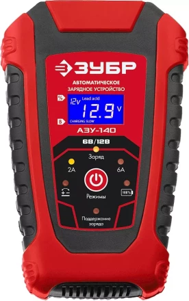 ЗУБР АЗУ-140, 6/12 В, 6 А, автоматическое зарядное устройство (59310) купить в Магнитогорске