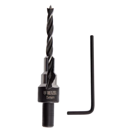 Сверло-зенкер под конфирмат, 5 мм, Denzel 704205 купить в Магнитогорске