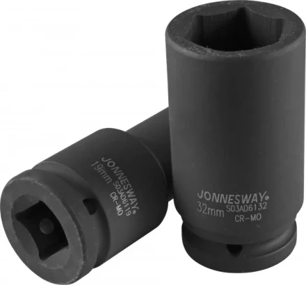 Головка ударная шестигранная 3/4&quot; М24 удлиненная S03AD6124 Jonnesway 48585 купить в Магнитогорске
