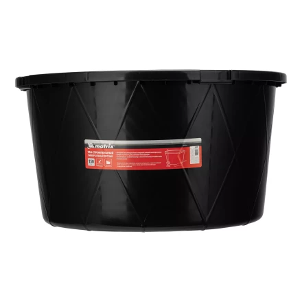 Таз строительный круглый универсальный Matrix 81474, 150л, ударопрочный, с ребрами жесткости купить в Магнитогорске