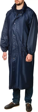 Плащ-дождевик STAYER 11612-52, нейлоновый на молнии, синий цвет, размер 52-54 11612-52 купить в Магнитогорске