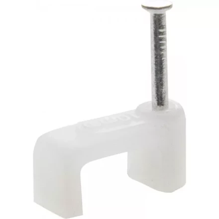 Скоба-держатель для плоского кабеля, с оцинкованным гвоздем, 7 мм, 100 шт, STAYER Master 4511-07 4511-07 купить в Магнитогорске