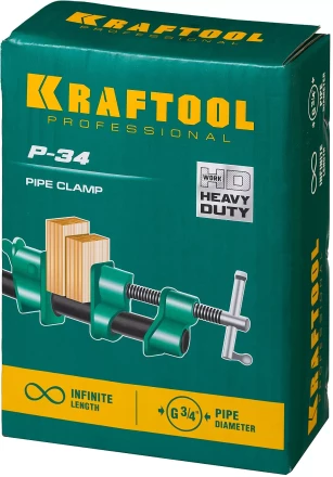 Струбцина KRAFTOOL P-34 трубная 32302-1 купить в Магнитогорске