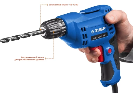 Дрель реверсивная ЗД-П421 ЭР серия ПРОФЕССИОНАЛ купить в Магнитогорске