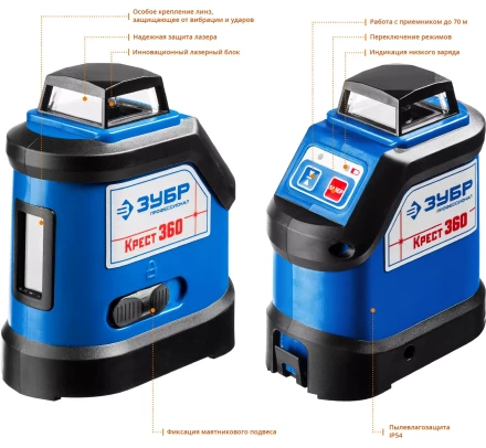 Нивелиры лазерные Крест-360 двухлучевой 360 серия ПРОФЕССИОНАЛ купить в Магнитогорске