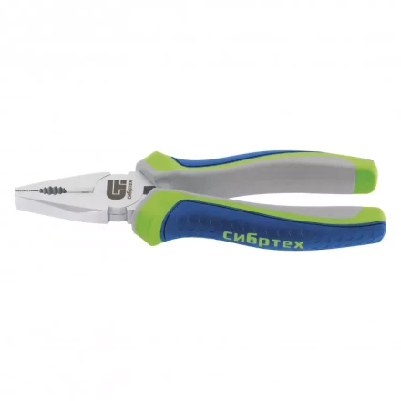 Плоскогубцы комбинированные Сибртех 180 мм трехкомпонентные рукоятки 17078 купить в Магнитогорске