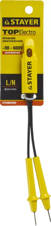 Пробник STAYER "STANDARD", 90-600 В, 170мм 2575-17 купить в Магнитогорске