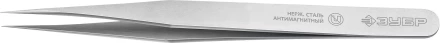 ЗУБР 140 мм, прямой, антимагнитный пинцет, Профессионал (222112) купить в Магнитогорске