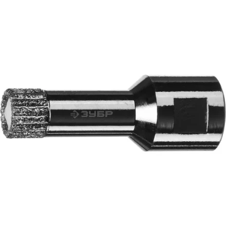 Алмазная коронка ЗУБР &quot;ПРОФЕССИОНАЛ&quot; универсальная для УШМ, сухое сверление, алмазы на вакуумной пайке,  посадка М14, d=14мм 29865-14 купить в Магнитогорске