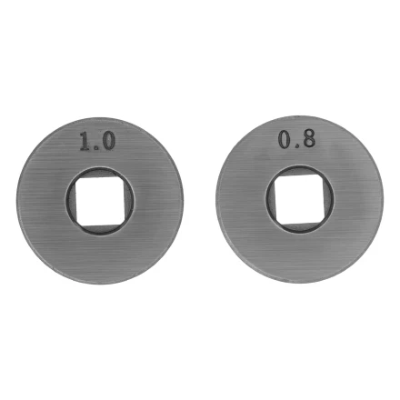 Подающий ролик, V профиль под стальную проволоку 0,8-1мм, посадка квадрат, 2 шт Denzel 93651 купить в Магнитогорске