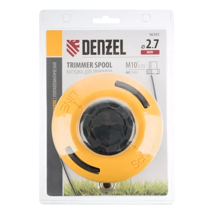 Катушка триммер. полуавтомат., гайка М10, М10, М12, лев. шаг 1,25 1,5 1,5мм Denzel 96393 купить в Магнитогорске