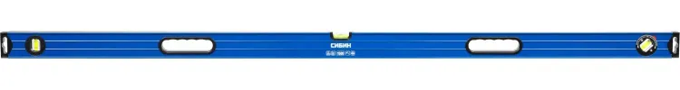 Уровень СИБИН коробчатый усиленный, утолщенный профиль, 2 фрезерованные поверхности, 3 противоударных ампулы (1 поворотная на 360 град), с ручками, 1 34609-150 купить в Магнитогорске