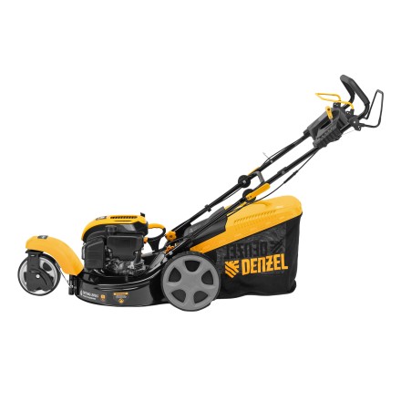 Бензиновая газонокосилка Denzel GLT-460SP-T, Trike 149 см3, 46 см, привод, панель, 60л (58810) купить в Магнитогорске