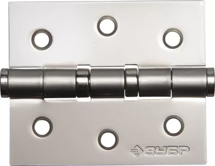 Петля универсальная ЗУБР &quot;ЭКСПЕРТ&quot;, 2 подшипника, цвет мат. никель (PN), с крепежом, 75х63х2,5мм, 2 шт 37601-075-4 купить в Магнитогорске