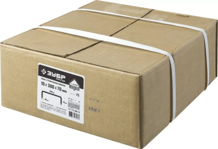 Скоба строительная кованая ЗУБР &quot;МАСТЕР&quot;, 10х300х70 мм, 75 шт 311175-300-70 купить в Магнитогорске