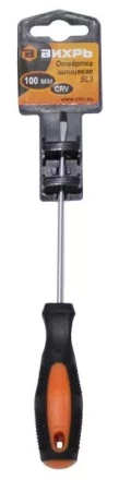 Отвёртка шлицевая SL3 100 мм Вихрь купить в Магнитогорске