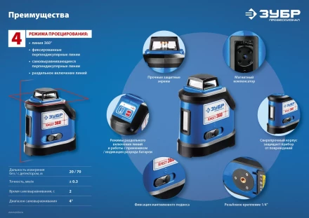 Нивелиры лазерные Крест-360 двухлучевой 360 со штативом серия ПРОФЕССИОНАЛ купить в Магнитогорске