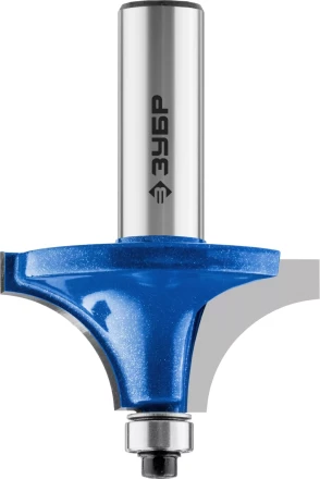 ЗУБР 44.5 x 21.5 мм, радиус 15.9 мм, фреза кромочная калевочная №1, Профессионал (28700-44.5) купить в Магнитогорске