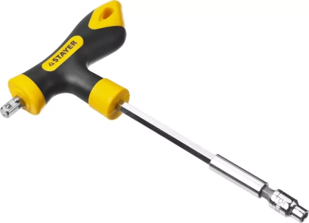 Набор STAYER &quot;MASTER&quot; &quot;HERCULES&quot;: Отвертка реверсивная, Т-образная отвертка-битодержатель, адаптер для торц голов, 43 предм 25084-H43 купить в Магнитогорске