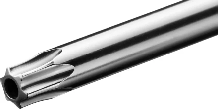 Отвертка KRAFTOOL, Cr-Mo-V сталь, двухкомпонентная противоскользящая рукоятка, TORX Hole, №15x80мм 250077-15-080 купить в Магнитогорске