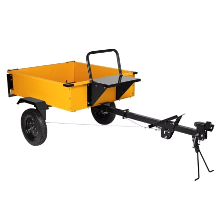 Прицеп для мотоблока Denzel TT-500, оцинк., груз. 500 кг, рег. сцепка, колеса 4.00-10, в упаковке купить в Магнитогорске