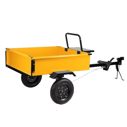 Прицеп для мотоблока Denzel TT-500, оцинк., груз. 500 кг, рег. сцепка, колеса 4.00-10, в упаковке купить в Магнитогорске