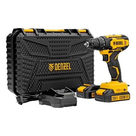 Дрель-шуруповерт аккумуляторная CDQ-20, Li-Ion, 20 В// Denzel 26118 купить в Магнитогорске