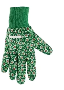 Перчатки садовые х/б ткань с ПВХ точкой, манжет, S PALISAD 67761 купить в Магнитогорске