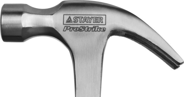 Молоток-гвоздодер STAYER "PROFESSIONAL" цельнометаллический с двухкомпонентной рукояткой, 450г 2025-450 купить в Магнитогорске
