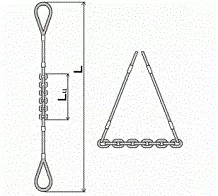 Строп комбинированный 0.7 т L=5 м L цепи=1.2 м заплет купить в Магнитогорске