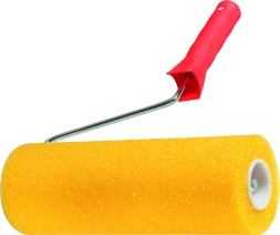 Валик &quot;СТРУКТУРНЫЙ&quot; поролоновый с ручкой &quot;гладкий&quot; 230 мм D - 80 мм  MATRIX 80220