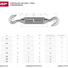 Талреп ЗУБР "ПРОФЕССИОНАЛ" DIN 1480, крюк-крюк, оцинкованный, кованая натяжная муфта, М14, 3 шт 4-304365-14 купить в Магнитогорске