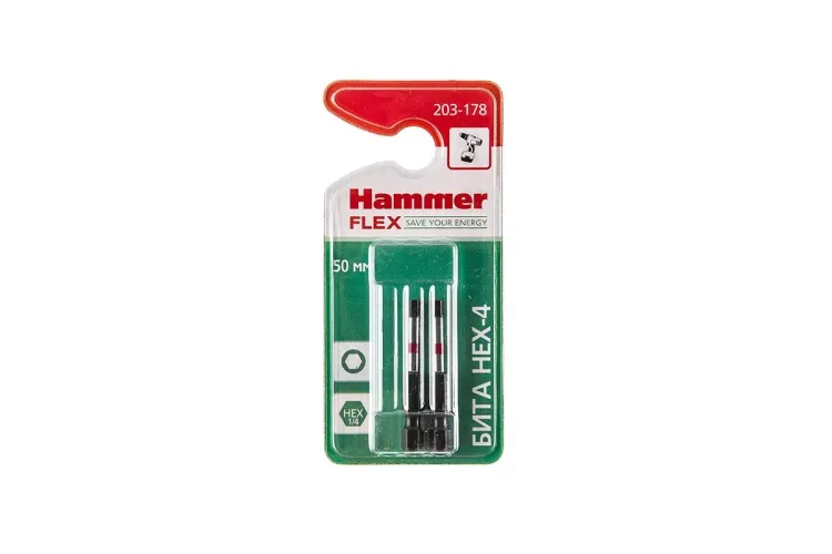 Бита HAMMER HEX4 50мм купить в Магнитогорске