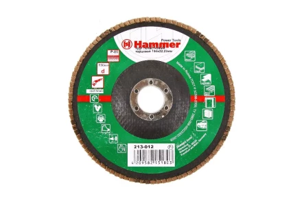 Круг Лепестковый Торцевой (КЛТ) HAMMER КЛТ 1 Ф150х22 Р80 213-012 купить в Магнитогорске