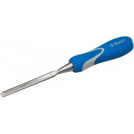 Стамеска ЗУБР &quot;ЭКСПЕРТ&quot; с ударопрочной двухкомпонетной ручкой и стальным затыльником для ударных работ, 10мм 18097-10 купить в Магнитогорске