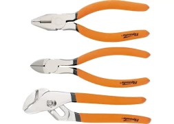 Набор губцевого инструмента из 3-х предметов №2 плоскогубцы, бокорезы, клещи переставные SPARTA 13545