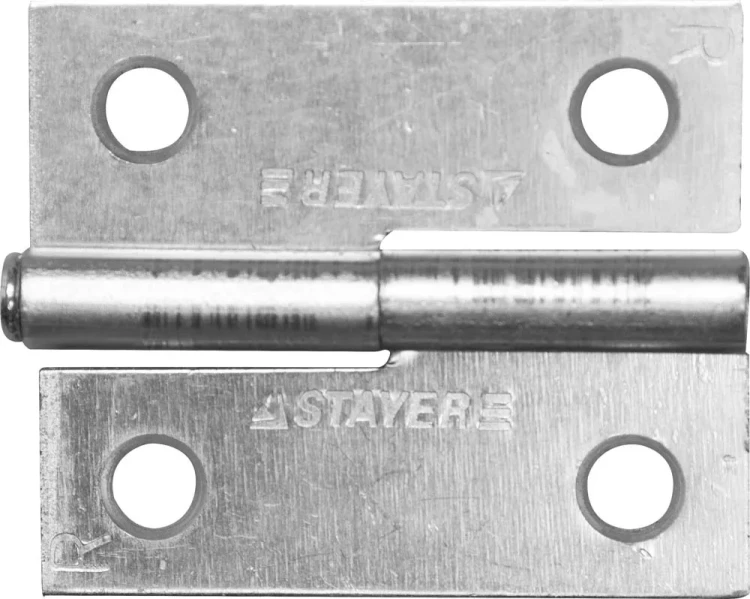 Петля дверная STAYER "MASTER" разъемная, цвет белый цинк, правая, 50мм 37613-50-1R купить в Магнитогорске