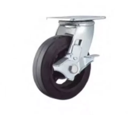 Колесо большегрузное поворотное SCdb 85 250 мм обрезиненное с тормозом (N) 1027140 купить в Магнитогорске