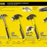Молоток-гвоздодер STAYER "PROFESSIONAL" цельнометаллический с двухкомпонентной рукояткой, 560г 2025-560 купить в Магнитогорске