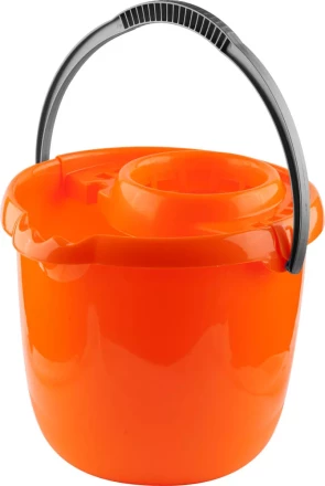 Ведро DEXX, пластиковое для непищевых продуктов, с держателем МОП, 12л 39312 купить в Магнитогорске