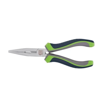 Длинногубцы прямые Сибртех 180 мм трехкомпонентные рукоятки 17114 купить в Магнитогорске