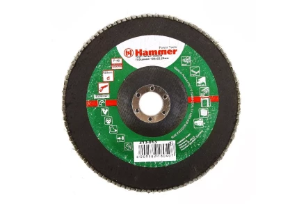 Круг Лепестковый Торцевой (КЛТ) HAMMER КЛТ 1 Ф180х22 Р40 213-013 купить в Магнитогорске