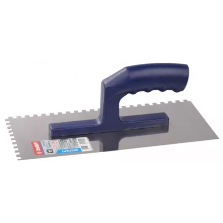 Гладилка ЗУБР нержавеющая с пластиковой ручкой, зубчатая, 6х6мм 0804-06 купить в Магнитогорске