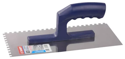 Гладилка ЗУБР нержавеющая с пластиковой ручкой, зубчатая, 6х6мм 0804-06 купить в Магнитогорске