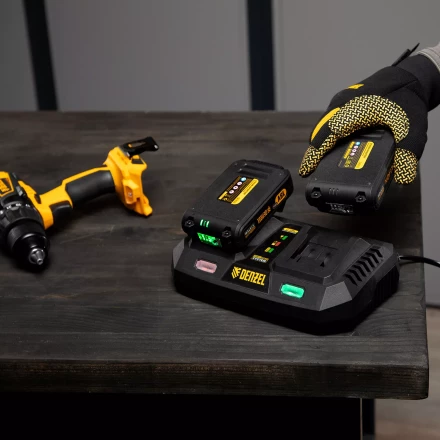 Устройство зарядное для аккумуляторов Denzel IBC-18-3.0-2, Li-Ion, 18В, 3.0 А, для двух батарей 28454 купить в Магнитогорске