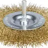STAYER "PROFESSIONAL". Щетка дисковая для дрели, витая латунированная стальная проволока 0,3мм, 100мм 35114-100_z01 купить в Магнитогорске