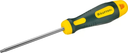 Отвертка KRAFTOOL, Cr-Mo-V сталь, двухкомпонентная противоскользящая рукоятка, TORX Hole, №25x100мм 250077-25-100 купить в Магнитогорске