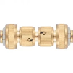 Набор для соединения шлангов 3/4 (переходник 2 соединит.аквастоп) латунный PALISAD 66211